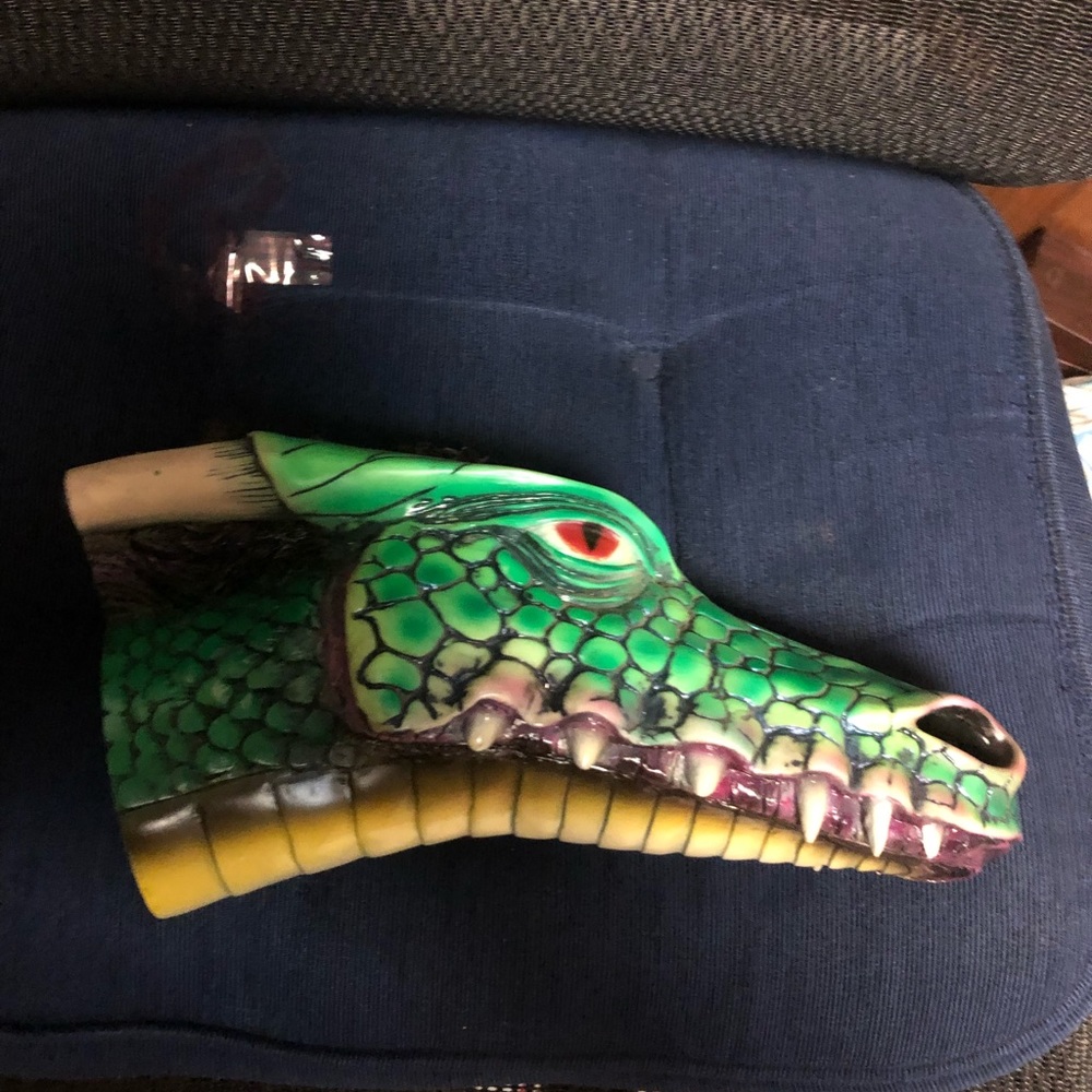 🎃Awesome Dragon Head Sculpture Signed! - 476 $65 or $50 w/offer- no bundling!